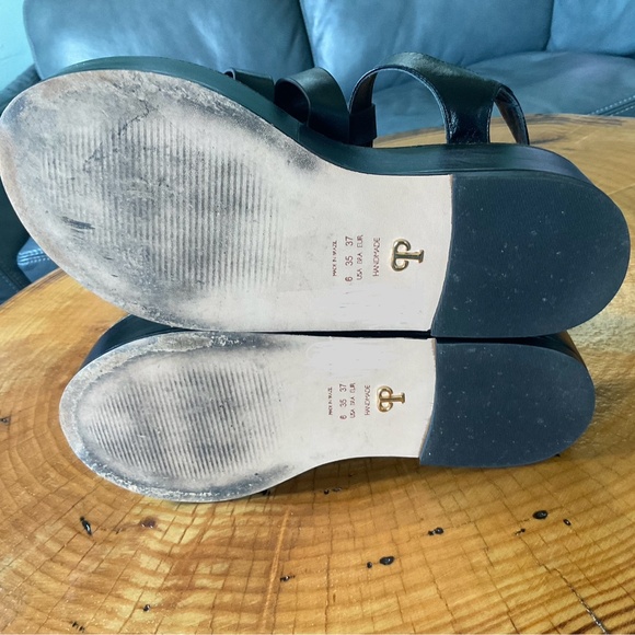 Paula Torres Flatform Madson chunky leather sandals US 6 EU 37 Black - Picture 5 of 10